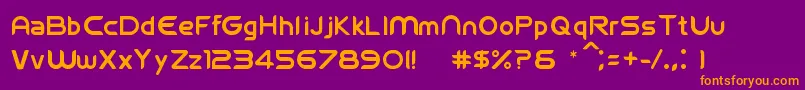 Fifawelcome1.3 Font – Orange Fonts on Purple Background