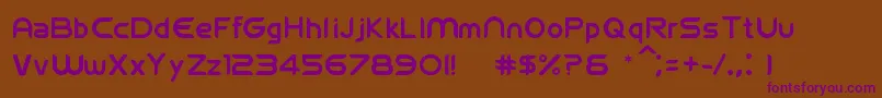Fifawelcome1.3 Font – Purple Fonts on Brown Background