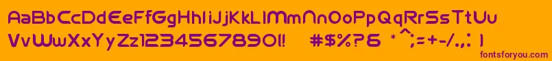Fifawelcome1.3 Font – Purple Fonts on Orange Background