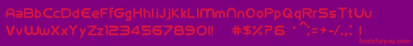 Fifawelcome1.3 Font – Red Fonts on Purple Background