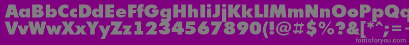 AFuturicaextrablack Font – Gray Fonts on Purple Background