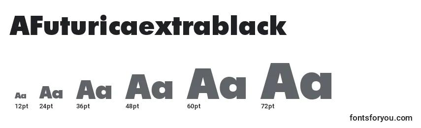 Размеры шрифта AFuturicaextrablack