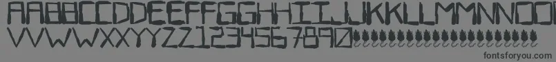 SewerRat-Schriftart – Schwarze Schriften auf grauem Hintergrund