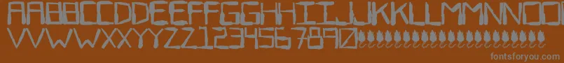 Шрифт SewerRat – серые шрифты на коричневом фоне