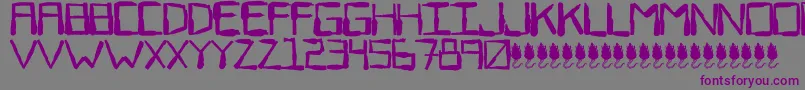 SewerRat-fontti – violetit fontit harmaalla taustalla