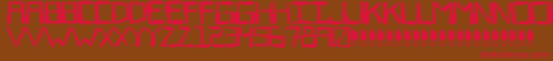SewerRat Font – Red Fonts on Brown Background