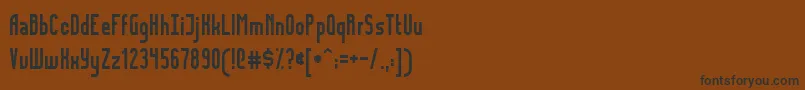 En savoir plus sur la police FidelityNormal Police FidelityNormal – polices noires sur fond brun