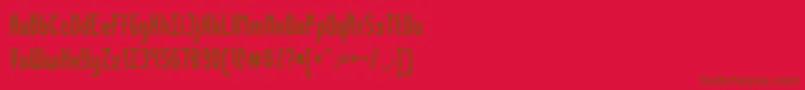 Шрифт FidelityNormal – коричневые шрифты на красном фоне