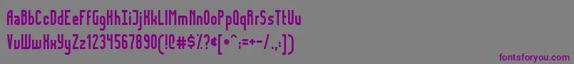 Шрифт FidelityNormal – фиолетовые шрифты на сером фоне