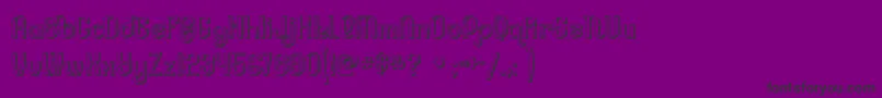 Lessercs Font – Black Fonts on Purple Background