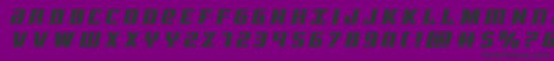 Lifeforcetitleital Font – Black Fonts on Purple Background