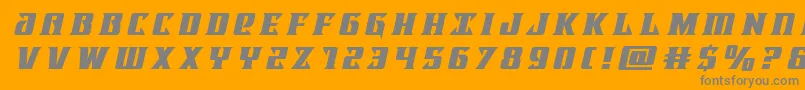 Lifeforcetitleital Font – Gray Fonts on Orange Background