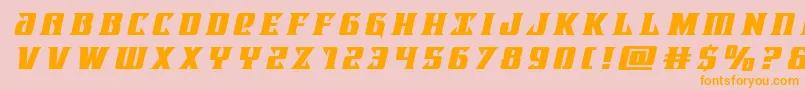 Lifeforcetitleital Font – Orange Fonts on Pink Background