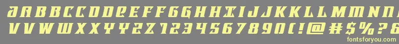 Lifeforcetitleital Font – Yellow Fonts on Gray Background