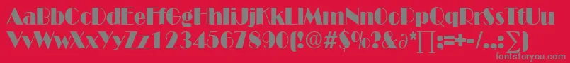 More about BroadwaycondensedDb Font BroadwaycondensedDb Font – Gray Fonts on Red Background
