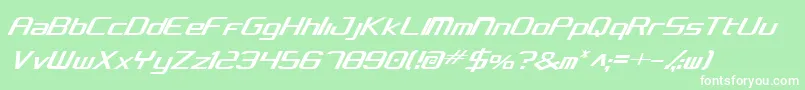 ConcielianCondensed Font – White Fonts on Green Background