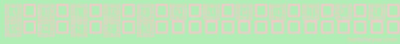 Dlfillegreecaps Font – Pink Fonts on Green Background