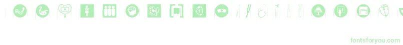 Healthcaresymbols-Schriftart – Grüne Schriften