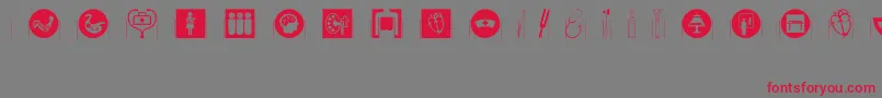 fuente Healthcaresymbols – Fuentes Rojas Sobre Fondo Gris