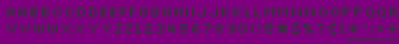Slkscr Font – Black Fonts on Purple Background