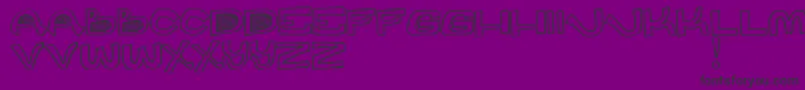 DesPot Font – Black Fonts on Purple Background