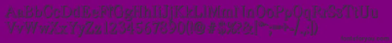 CasadshadowLightRegular Font – Black Fonts on Purple Background