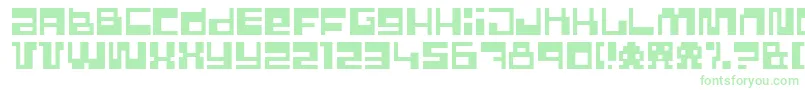 Police PixelPower – polices vertes sur fond blanc