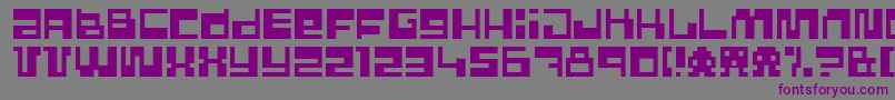 PixelPower Font – Purple Fonts on Gray Background