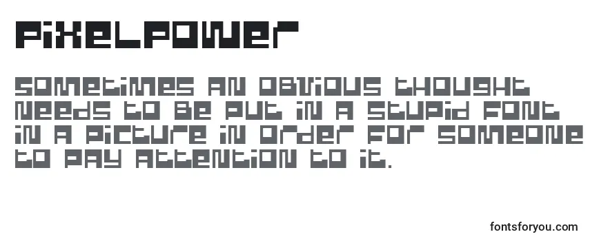 Шрифт PixelPower