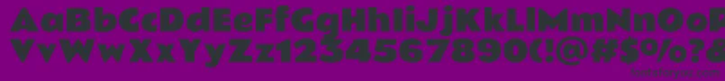 RammettooneRegular Font – Black Fonts on Purple Background