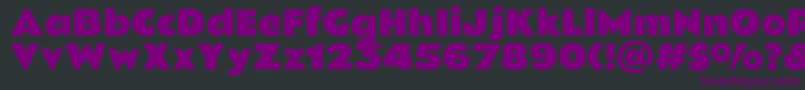 RammettooneRegular Font – Purple Fonts on Black Background