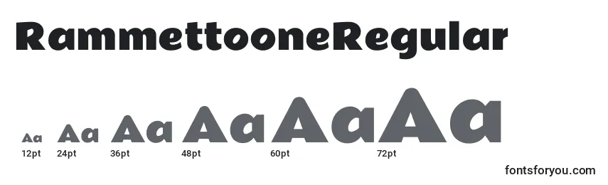 RammettooneRegular Font Sizes