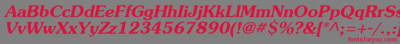 Подробнее о шрифте AgsouvenircyrBolditalic Шрифт AgsouvenircyrBolditalic – красные шрифты на сером фоне