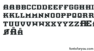 Interceptorp font – norwegian Fonts