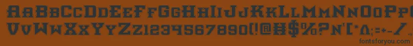 Interceptorp Font – Black Fonts on Brown Background