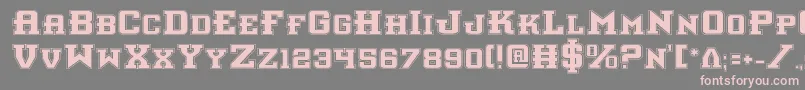 Interceptorp Font – Pink Fonts on Gray Background