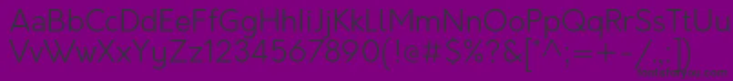 OrkneyLight Font – Black Fonts on Purple Background