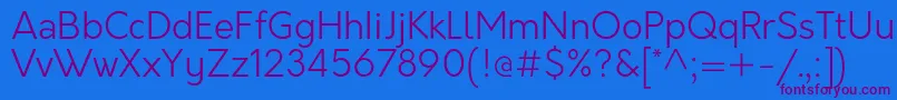 More about OrkneyLight Font OrkneyLight Font – Purple Fonts on Blue Background