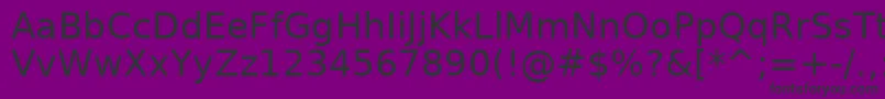 DejavuSans Font – Black Fonts on Purple Background