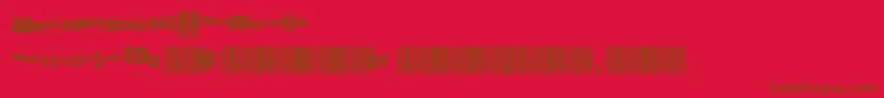 Heliosphan Font – Brown Fonts on Red Background