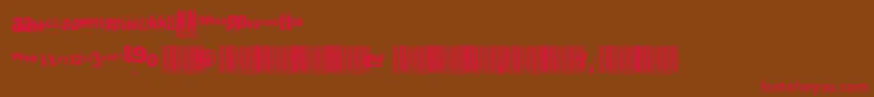 Heliosphan Font – Red Fonts on Brown Background