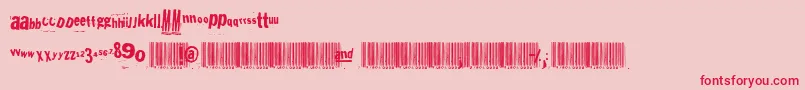 Heliosphan Font – Red Fonts on Pink Background