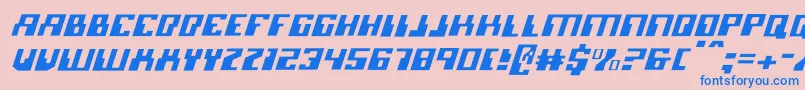 Micronianlighti Font – Blue Fonts on Pink Background