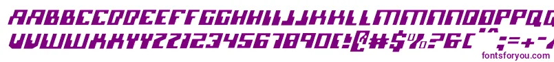 Micronianlighti Font – Purple Fonts on White Background