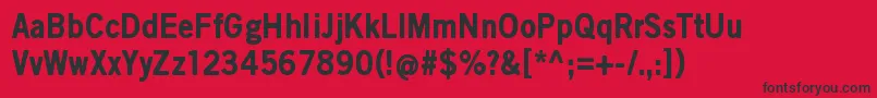 ScratchXBlack Font – Black Fonts on Red Background