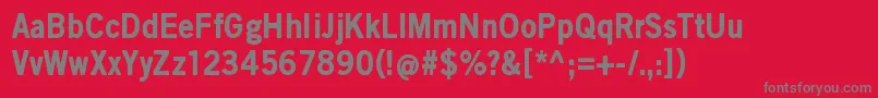 ScratchXBlack Font – Gray Fonts on Red Background