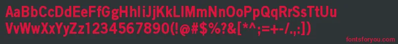 ScratchXBlack Font – Red Fonts on Black Background