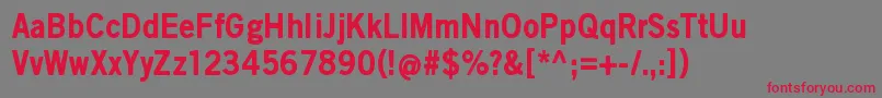 ScratchXBlack Font – Red Fonts on Gray Background