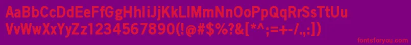 ScratchXBlack Font – Red Fonts on Purple Background
