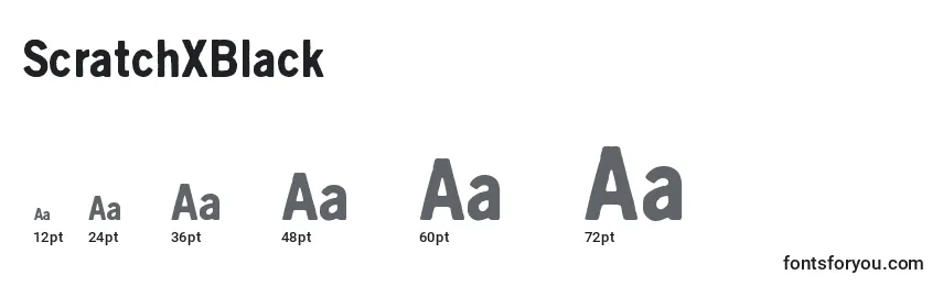 ScratchXBlack Font Sizes